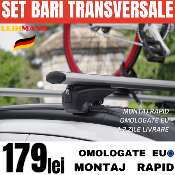 Set 2 bare din aluminiu transversale universale