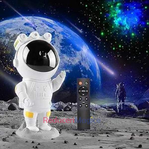 Astronaut proiector LED si laser cu proiectie stele,RGB, telecomanda