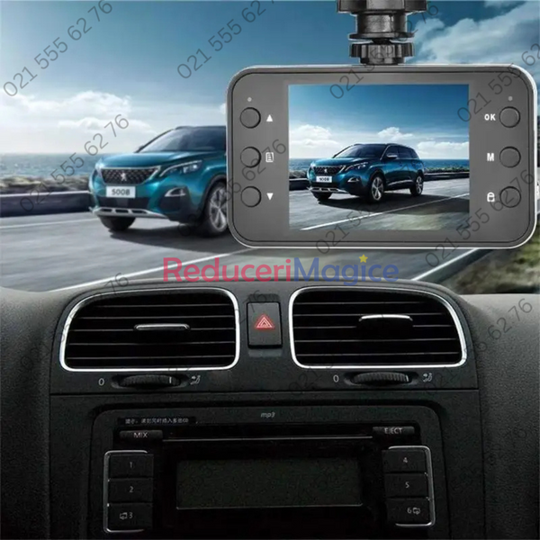 Camera auto DVR, 2.4 inch, HD, filmare noaptea