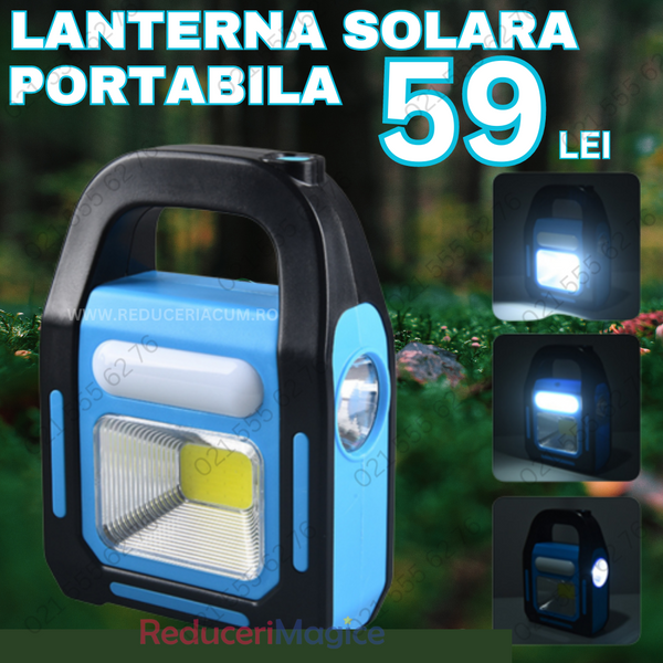 LANTERNA SOLARA PORTABILA