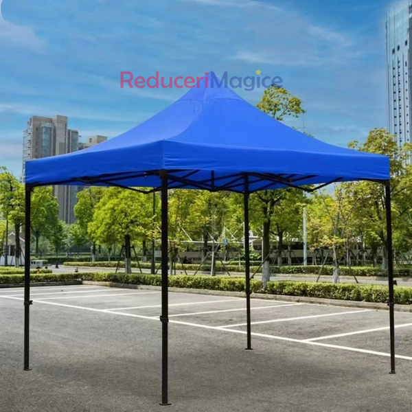 Cort Pavilion 3x3m  Pliabil, tip acordeon! Cadru Metal pentru Curte, Gradina, Evenimente