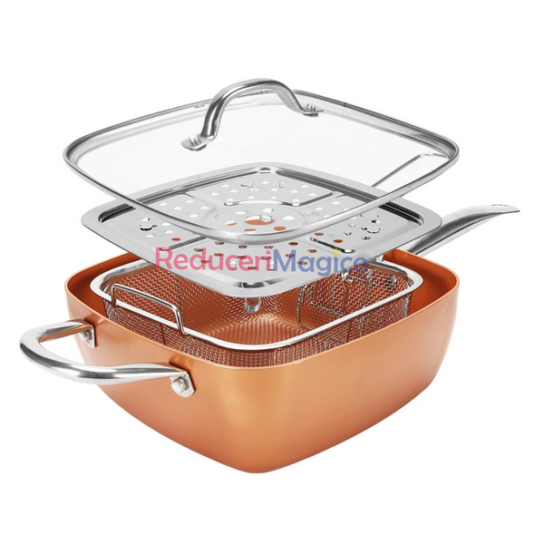 Tigaie multifunctionala, patrata,friteuza, pentru cuptor