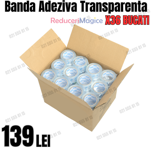 Banda Adeziva Transparenta 36 Bucati